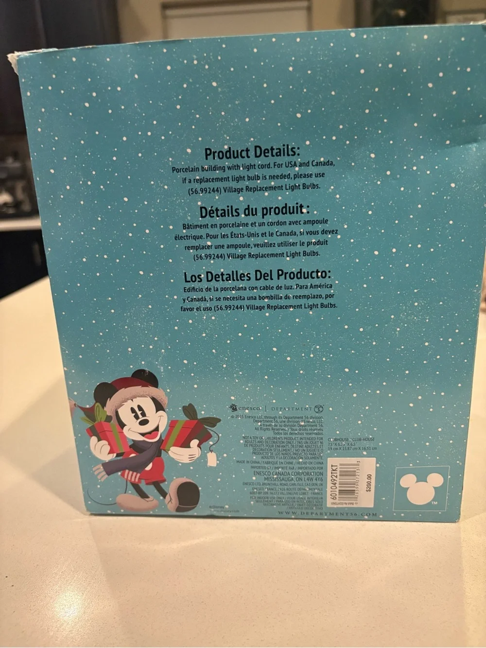 Disney Mickey's Merry Christmas Village Clubhouse